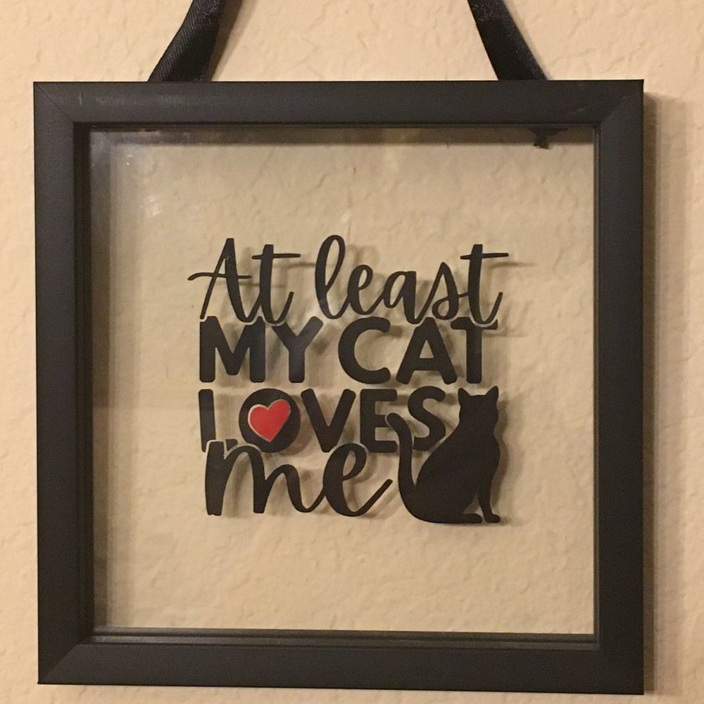 NEW Cat Glass Love Frame